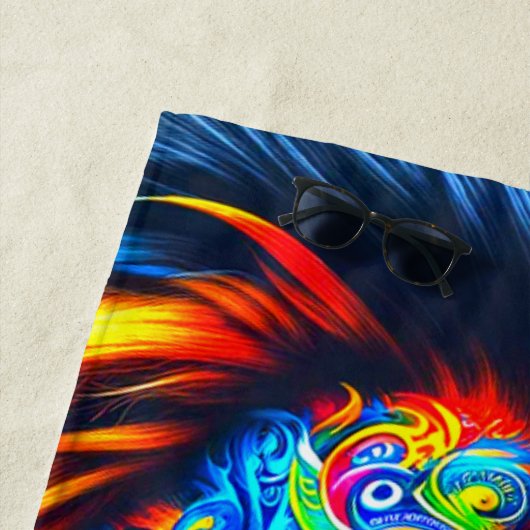 Serviette De Plage Artsy Lion (En situation)