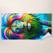 Serviette De Plage Artsy Lion (Devant)