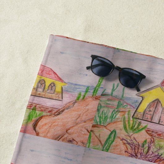 Serviette De Plage Aruba (En situation)