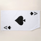 Serviette De Plage As de pique (Devant)