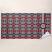 Serviette De Plage Ashes et Embers Jacquard Beach Towne (Devant)