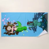 Serviette De Plage Äshi « Meerjungäsh " (Devant)