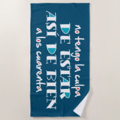 Serviette De Plage Así de bien a los 40 (Devant)