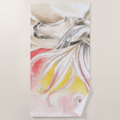 Serviette De Plage Assez équin en rouge (Devant)