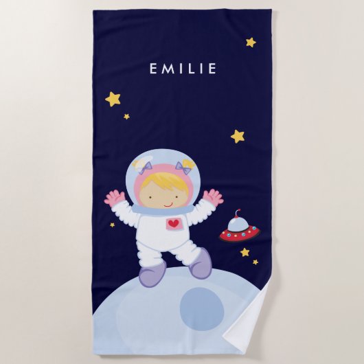 Serviette De Plage Astronaut Girl (Devant)