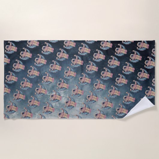 Serviette De Plage Astronaute (Devant)