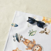 Serviette De Plage Astronaute mignon et aventure spatiale adorable (En situation)