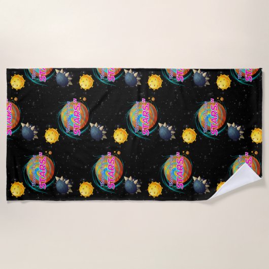 SERVIETTE DE PLAGE ATTEIGNEZ LES ÉTOILES (Devant)