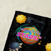 SERVIETTE DE PLAGE ATTEIGNEZ LES ÉTOILES (En situation)