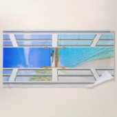 Serviette De Plage Attrapez la vague estivale parfaite (Devant)