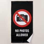 Serviette De Plage Aucune photo autorisée (Devant)