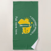 Serviette De Plage Australie Citoyenneté Dons Félicitations (Devant)