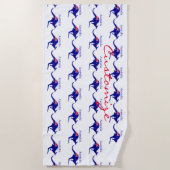 Serviette De Plage Australie Drapeau Kangaroo Thunder_Cove (Devant)