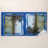 Serviette De Plage Australie Pelican Flock River Murray, (Devant)