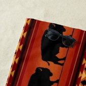 Serviette de plage autochtone amérindien (En situation)