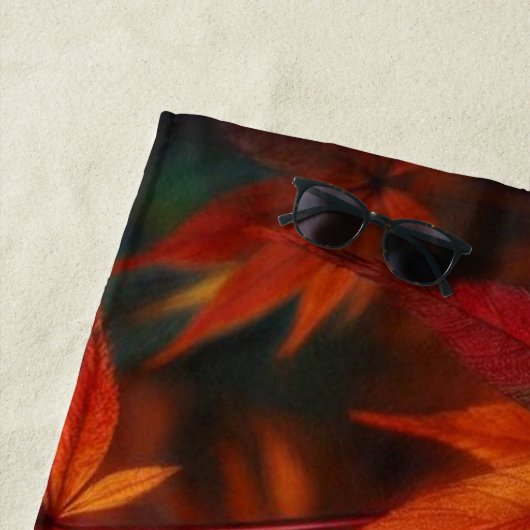 Serviette De Plage Automne (En situation)