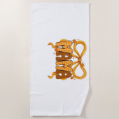 Serviette De Plage Automne Coquette Mama - Cosy Automne esthétique av (Devant)