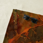 Serviette De Plage Automne profond Terre riche automne Abstrait (En situation)