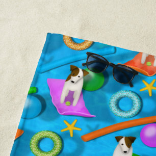 Serviette De Plage autre fête de la piscine Parson Jack Russell Terri
