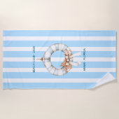 Serviette De Plage Autumn - Fall Coastal Chic Beach Club (Devant)