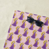 Serviette de plage aux carreaux (En situation)