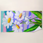 Serviette de plage aux fleurs de marais (Devant)