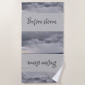 Serviette De Plage Avant la tempête Beach Towel (Devant)