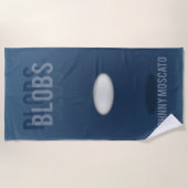 Serviette de plage avec couverture de livre Blobs (Devant)