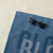 Serviette de plage avec couverture de livre Blobs (En situation)