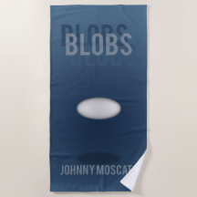 Serviette de plage avec couverture de livre Blobs