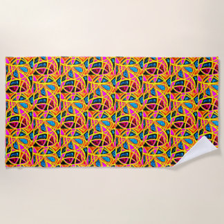 Serviette de plage avec design abstrait