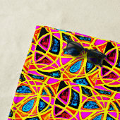 Serviette de plage avec design abstrait (En situation)