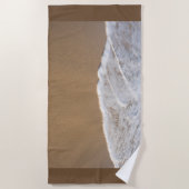 Serviette de plage avec image de lavage blanc sur  (Devant)