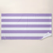 Serviette de plage avec nom de monogramme (Devant)