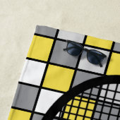 Serviette De Plage Avec nom vérifié 🎾 raquette de tennis (En situation)