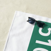 Serviette de plage avec panneau de rue de Philly : (En situation)