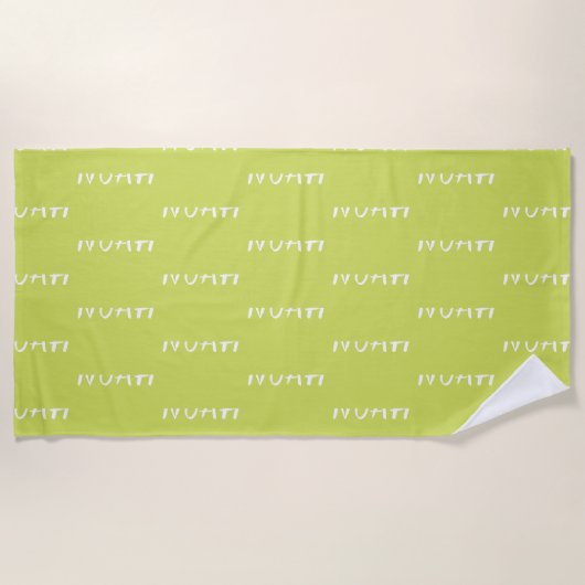 Serviette de plage avec un nom (Devant)