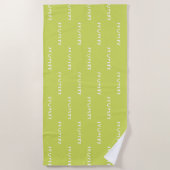 Serviette de plage avec un nom (Devant)