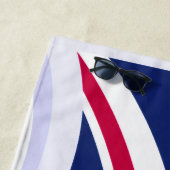 Serviette de plage avec Union Jack (En situation)