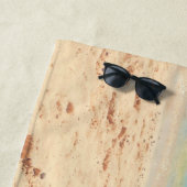 Serviette de plage avec votre photo préférée et te (En situation)
