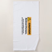 Serviette De Plage Avertissement Personne retraitée (Devant)