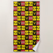 Serviette De Plage Aviatrix - AV8RX - (Devant)