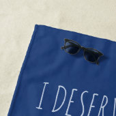 Serviette De Plage Avion au-dessus des nuages (personnalisable) (En situation)