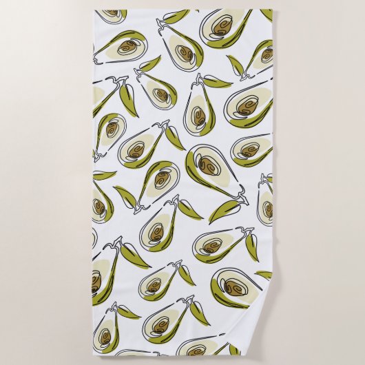 Serviette de plage Avocado (Devant)