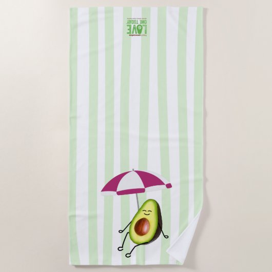Serviette de plage Avocado (Devant)