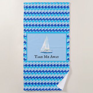 Serviette De Plage Away Away Personnalisable