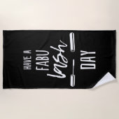Serviette De Plage Ayez un jour de mèche de Fabu (Devant)
