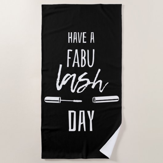 Serviette De Plage Ayez un jour de mèche de Fabu (Devant)