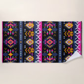 Serviette De Plage Aztèque coloré (Devant)