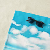 Serviette De Plage Azure Beach Calme Design (En situation)